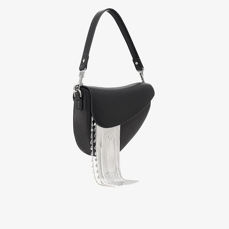 Calvin Klein Crossbody Saddle Bag - Black