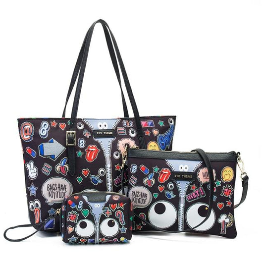 3 in 1 bag, eye -theme series, for women on sale