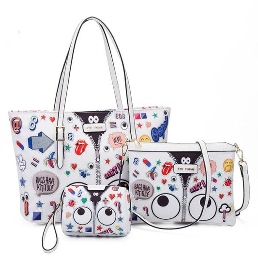 3 in 1 bag, eye -theme series, for women on sale
