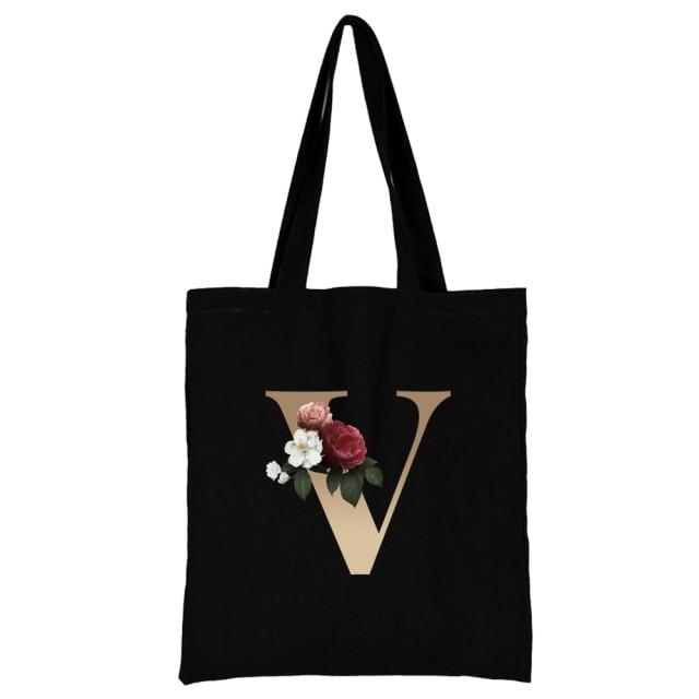 Alphabet V Grocery Bag, Bag for Shopping