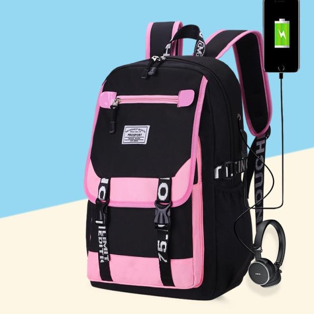 Canvas School Backpack Bag On Sale