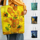 canvas tote bag, retro art canvas shopping tote bag