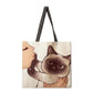 cat shopping tote bag, eco-friendly shopping bag