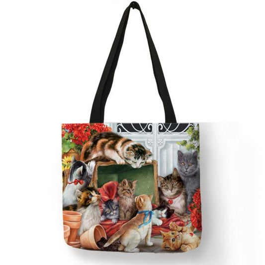 cat tote bag, the tote bags