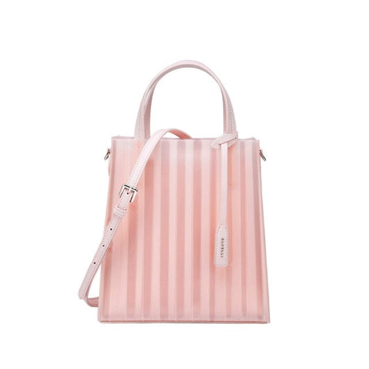 Clare-Rae Bafelli Designer Jelly Tote Bag Pink