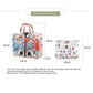 Dimensions of holographic eye-theme bag