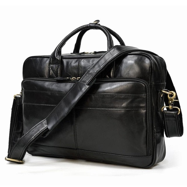 Leather Laptop Briefcase Bag