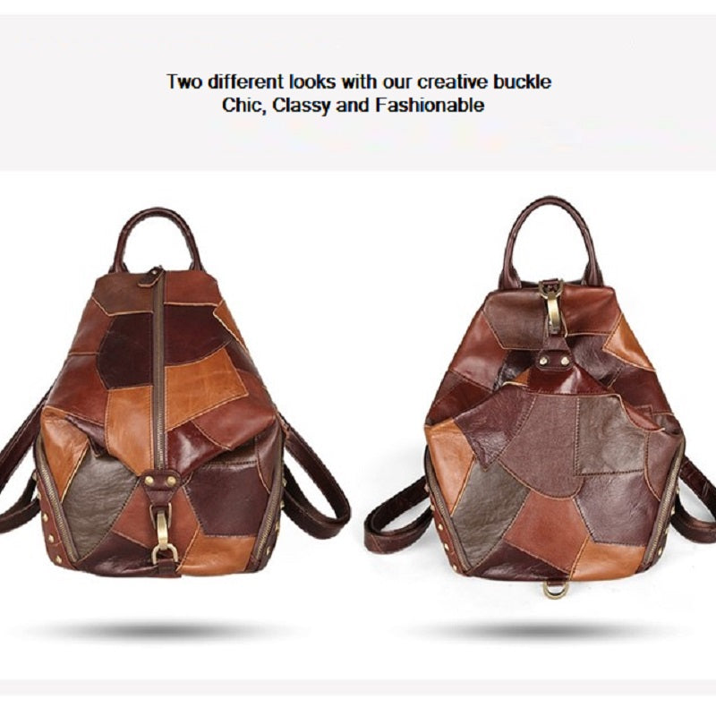 Clare V. Marcelle Leather Backpack - Brown Backpacks, Handbags - W2423263