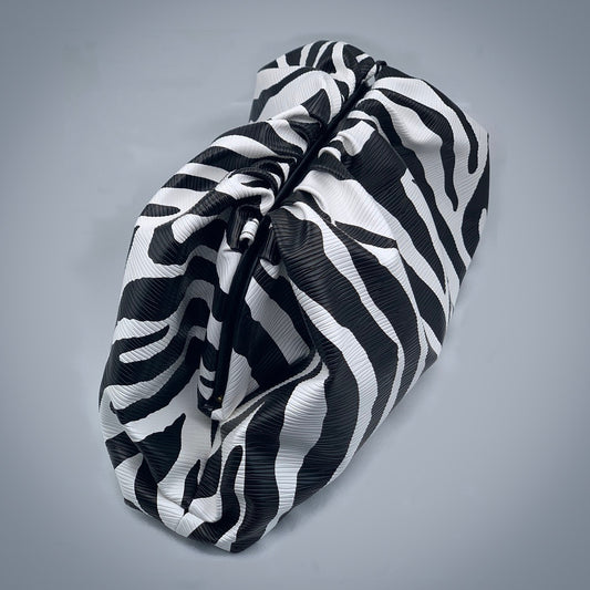 zebra clutch bag