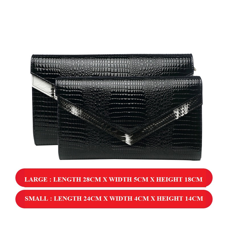 Two sizes of Double Flap Clutch Bag