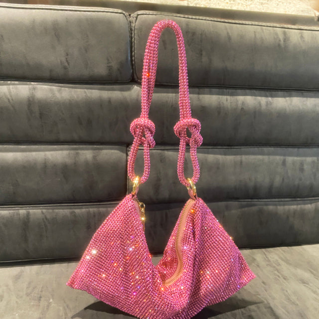 Pink Beaded Bag Hot Pink Handbag Evening Bagsparkly Bag -  Israel